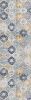15' Runner Blue and Yellow Floral Runner Rug