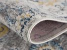 8' Runner Blue and Yellow Floral Runner Rug
