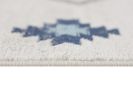20' Runner Blue and Ivory Southwestern Runner Rug