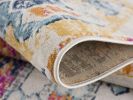 8' Runner Gold and Ivory Southwestern Runner Rug