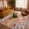 4' X 6' Gold and Ivory Southwestern Area Rug