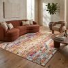 4' X 6' Gold and Ivory Southwestern Area Rug