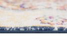2' X 4' Blue and Beige Medallion Area Rug
