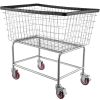 Wire Laundry Cart, 4.5 Bushel Wire Laundry Basket with Wheels, 35\'\'x15.7\'\'x22\'\' Commercial Wire Laundry Basket Cart