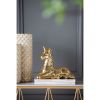 11x4.5x9" Flora & Fauna Unicorn Figurine, Gold