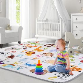 71x59IN Baby Play Mat Non-Slip Baby Crawling Mat Foldable Playpen Mat Machine Washable for Newborns Infants Babies Toddlers