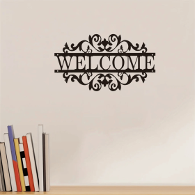 CIFbuy Vintage Farmhouse Welcome Sign Rustic Metal Wall Art Outdoor Porch Decor Home Sweet Home Gift (TikTok, temu pick-up service)