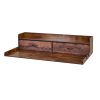 Washer Dryer Countertop with Shelf, 54 x 27.5 in Wooden Washer and Dryer Topper with 2 Drawers & 2 Hooks