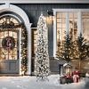 Artificial Christmas Tree with 300 LEDs Green 82.68 in