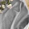 2 Piece Semi Sheer Voile Window Curtain Grommet Panels for Bedroom & Living Room (54" W x 84" L, Charcoal Grey)