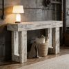 Wooden Sofa Table, 63-Inch Console Table For Entryway