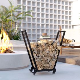 Firewood Rack 31.1 Inches X 11.8 Inches X 31.9 Inches for Outdoor
