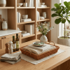 Multi-Functional Willow Baskets Set of 5 - Natural Nesting Storage Organizers for Home, Kitchen, Living Room and Bathroom