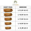 Multi-Functional Willow Baskets Set of 5 - Natural Nesting Storage Organizers for Home, Kitchen, Living Room and Bathroom
