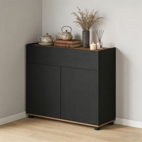 Sideboard Buffet Cabinet with Storage Wooden Kitchen Storage Cabinet 2 Anti-toppling Devices for Kitchen, Dining Room and Living Room