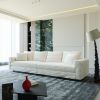 102.4 " Plush Corduroy 4-Seat Sofa,Modern Comfy Upholstered Sofa Cloud Couch,Deep Seat Couches with Soft Pillows