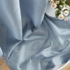 2 Piece Semi-Sheer Voile Window Curtain Grommet Panels for Bedroom & Kitchen (54" W x 84" L, Dusty Blue)