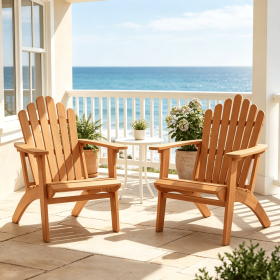Stackable Adirondack Chairs Outdoor  Patio Furniture -Excluding side tables
