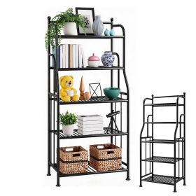 5 Tier Bathroom Storage Shelf, 5-Tier Large Capacity Shelf Organizer, Multifunctional Storage Rack