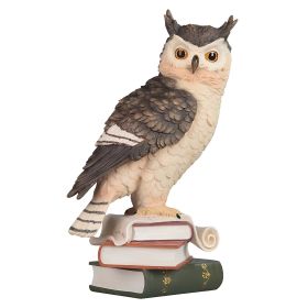10"H Owl on Books Figurine Home Decor Gift