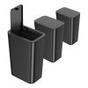 3 Pack 10 Liter Small Trash Can with lid, 2.6 Gallon,Garbage Can Slim Trash Bin Waste Basket for Bathroom,Kitchen,Bedroom,Living Room,Office