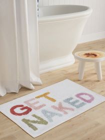 GET NAKED Bath Mat Multicolor Hand Tufted Bath mat for Home