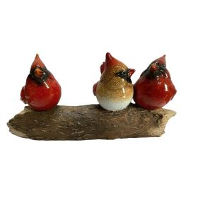 9"W Cardinal on Branch Figurine Home Decor Gift
