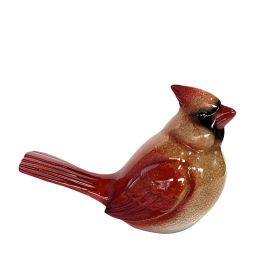 9"W Female Cardinal Figurine Home Decor Gift