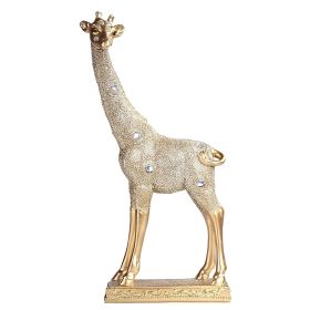 10"H Baby Giraffe Figurine in Gold Finish Home Decor Gift