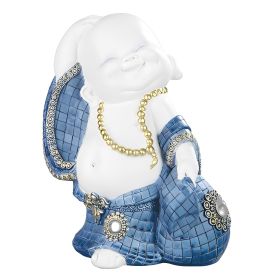 6.75"H Monk Smiling Figurine Home Decor Gift