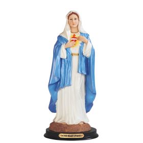 12"H Sacred Heart of Maria Holy Figurine Home Decor Gift