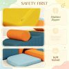 Multicolored 9-Piece Soft Play Set for Kids - Foam Blocks with Detachable Cover for Climbing And Crawling Safety Edged