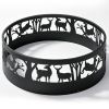 36in Fire Ring, Elk Pattern, Round, Iron