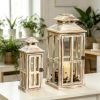 Rustic Decorative Lantern 11.75 Inches for Outdoor