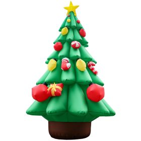 12FT Inflatable Christmas Tree with Gifts & Candy Canes, 6 LED Lights, 190D Polyester, US Plug
