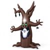8FT Animated Halloween Inflatable Tree with Pop-Up Ghost Built-in LEDs Blow Up Yard Decoration for Outdoor Garden Holiday Decor