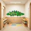 Dinosaur Activity Wall Busy Board, 11 Montessori Sensory Activities, Learning Activity Center for Kids 3-12 Years, for Playroom, Nursery & Classroom