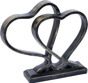 Heart Sculpture for Living Room Decor Heart Decoration Gift for Her and Him Love Wedding Anniversary Couples Gift Modern Heart Statue for Home Coffee