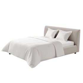 Queen Duvet Cover Set, 100% Cotton, 3 Pieces Bedding Set Queen Size with 1 Duvet Cover 90 x 90 in and 2 Pillow Shams 20 x 26 in, Soft Breathable
