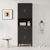70.9" High Freestanding Tall Bathroom Cabinet with a Drawer, 2 Cabinets, 4 Soft-Close Doors, 2 Adjustable Shelves, Open Storage, for Bathroom