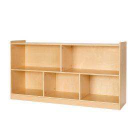Montessori Bookshelf, 45 in Width Toy Storage Organizer, 5-Section Kids Display Storage Cabinet, Daycare Furniture, Kids Bookshelf for Bedroom
