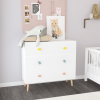 Kids 3 Drawer Dresser, Baby Nightstand for Bedroom, Storage Cabinet for Toddler Child for Living Room, Toddler Room, Nursery, Closet