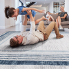 MARFI Collection 120*93 inch inch inch Blue / Ivory / Bordered Area Rug