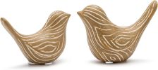 2PCS Small Birds Statues, Modern Home Decor Bird Sculptures, Animal Figurines Decorative Ornaments for Living Room, Bedroom, Office Desktop, Bookshelf