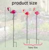 3 Pack Flamingo Solar Lights, Metal Garden Stakes Figurine Lights, Decorative Waterproof Yard Decorations for Pathway, Patio, Outdoor