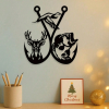 CIFbuy Vintage Metal Elk Fishing Wall Art Wilderness Camping Home Sculpture Holiday Birthday Gift for Men(TikTok, temu pick-up service)