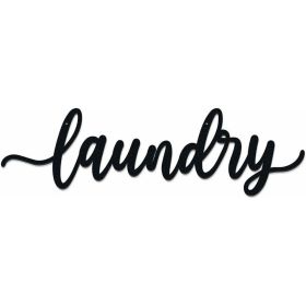 CIFbuy Metal Baked Paint Laundry Sign Wall Art Modern Laundry Room Decor (TikTok, temu pickup)