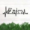 CIFbuy Industrial Vintage Love Sign Metal Wall Art Romantic Anniversary Gift Home Decor for Living Room Bedroom(TikTok, temu pick-up service)