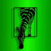 CIFbuy 1 pieces Ultra practical minimalist zebra metal wall art, handmade iron stripe decoration, modern black and white animal patterns, home office