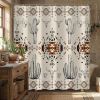 Western Shower Curtain, Rustic Country Southwestern Aztec Tribal Geometric Cactus Shower Curtain fo Bathroom Decor Set